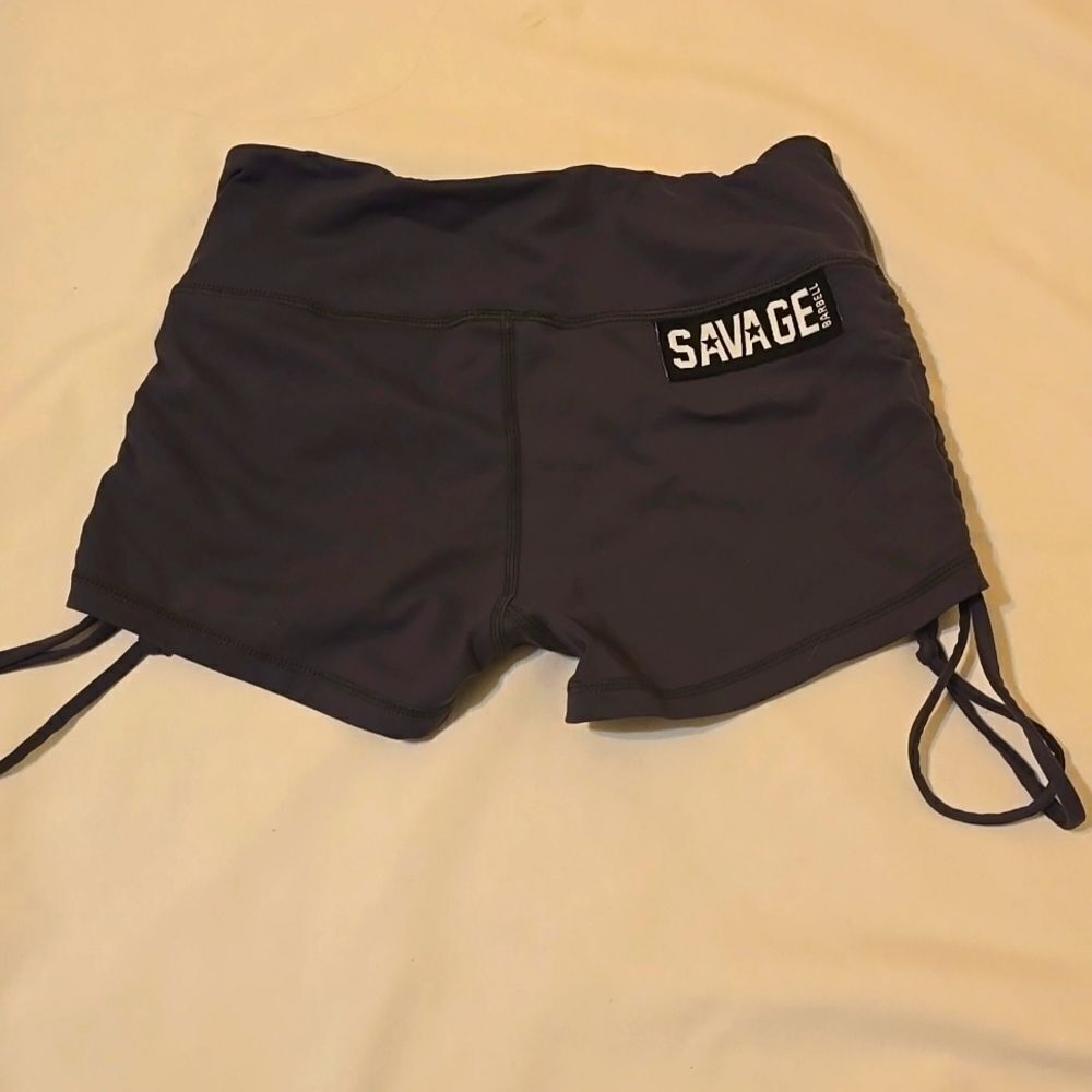 SAVAGE BARBELL GYM SHORTS SIZE SMALL